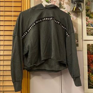 Under armour crop top hoodie